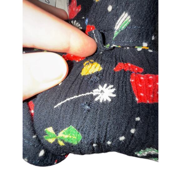 Stonebridge Vtg Fashion Shirt 90s Floral Statement Top Button Up Blouse Small - Picture 4 of 6